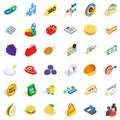 Resell icons set, isometric style Royalty Free Stock Photo