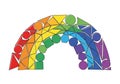 Resembles a stylized rainbow or bridge, symbolizing diversity and Royalty Free Stock Photo