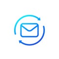 resend mail icon with letter