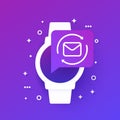 resend mail icon with smart watch