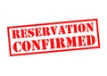 RESERVATION CONFIRMED Royalty Free Stock Photo