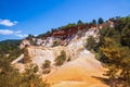 Reserve in mining ocher quarry