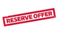 Reserve Offer rubber stamp