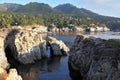 Reserve Point Lobos on the sunset Royalty Free Stock Photo