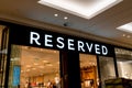 Reserved clothing shop