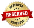 reserved Royalty Free Stock Photo