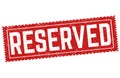 Reserved grunge rubber stamp Royalty Free Stock Photo