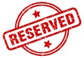 reserved stamp