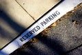 Reserved parking Royalty Free Stock Photo