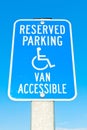 Reserved Parking Sign Royalty Free Stock Photo