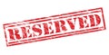 Reserved red stamp Royalty Free Stock Photo