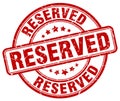 reserved red stamp Royalty Free Stock Photo