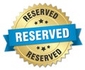 reserved Royalty Free Stock Photo