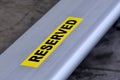 Reserved seat