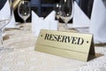 Reserved sign Royalty Free Stock Photo