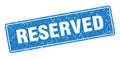 reserved sign. reserved grunge stamp. Royalty Free Stock Photo