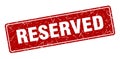 reserved sign. reserved grunge stamp. Royalty Free Stock Photo