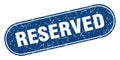 reserved sign. reserved grunge stamp. Royalty Free Stock Photo