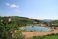 Reservoir in decorative park