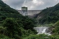 The reservoir in the deep mountain began to discharge the flood