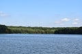 Reservoir lake, Lac du Mirgenbach near Cattenom in France