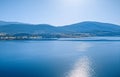 Reservoir lake Peruca at the river Cetina, Croatia