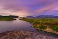 Reservoir landscape in Chonburi Royalty Free Stock Photo