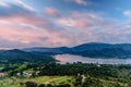 Sunrise at the Boadella Reservoir Alt Emporda, near town of Darnius Catalonia, Spain.