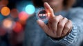 Reset Button Activation Royalty Free Stock Photo
