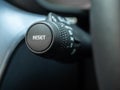 Reset button in turning signal in Volvo car new model