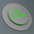 Reset Password Button To Redo Security Of PC - 3d Illustration