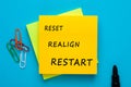 Reset Realign Restart Royalty Free Stock Photo