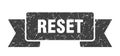 reset ribbon. reset grunge band sign. Royalty Free Stock Photo