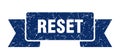reset ribbon. reset grunge band sign. Royalty Free Stock Photo
