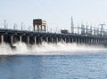Reset of water at hidroelectric power station