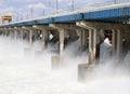 Reset of water at hydroelectric power station