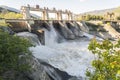 Reset of water at hydroelectric power station