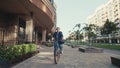 Woman in a Business Suit Opting for an Eco-Conscious Approach Corporate Center