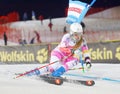 Resi Stiegler USA in the parallel slalom Royalty Free Stock Photo