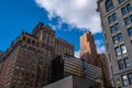 Residence building in lower Manhattan against clear blue sky in New York City New York Royalty Free Stock Photo