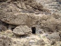 Residence built into the Tufa rock at Pyramid Lake Royalty Free Stock Photo