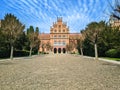 Residence of Bukovinian and Dalmatian Metropolitans in Chernivtsi, Ukraine. April 2022 Royalty Free Stock Photo