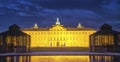 Residence castle in Rastatt,Germany at night Royalty Free Stock Photo