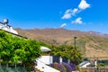 A residence close to Lake Wanaka and the Southern Alps, with surrounding landscape in Wanaka, Otago, South Island, New Zealand Royalty Free Stock Photo