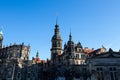 Residence in Dresden, historic building, travel tour, traveling