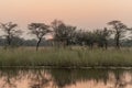 Residence at Kwando river at the caprivi strip Naminia Royalty Free Stock Photo