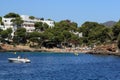 Residences, Rock, Cruise Ship from Es Forti, Cala dÃÂ´Or, Cala Gran, Cala Esmeralda, Cala Ferrera to Porto Colom, Majorca, Spain