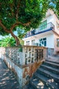 Resident house rustic view in Yung Shue Wan village on Lamma Island, Hong Kong Royalty Free Stock Photo