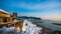 Resident House Snow Sea View Royalty Free Stock Photo