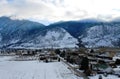 Residential and Agricultural Land in Keremeos BC Royalty Free Stock Photo